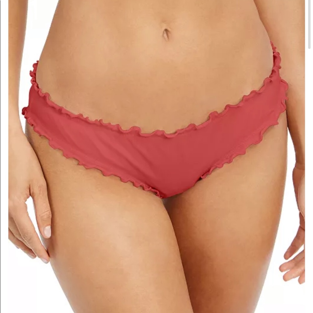 SUNDAZED Women’s Ruffled-Edge Bikini Bottoms